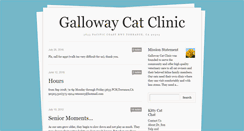Desktop Screenshot of gallowaycatclinic.com