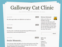 Tablet Screenshot of gallowaycatclinic.com
